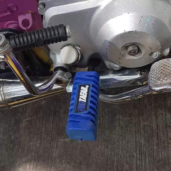 PowerMotor 1 par de reposapiés delanteros universales para motocicleta Pro Taper, pedales para pie, apoyapiés, cubiertas de apoyapiés de goma para motocross, enduro, piezas modificadas