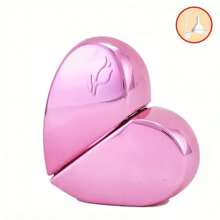 2 piezas de color aleatorio + 2 accesorios (incluye 1 embudo, 1 pajita) Botella vacía de forma de corazón de 0.85oz para perfume/cosmético, botella recargable con bomba para viaje, regalo del Día de San Valentín, decoración de boda, botella de perfume