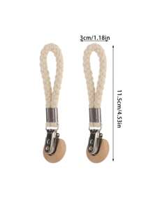 (2pcs) Corn Pattern Multifunctional Household Bathroom Storage Clip, Textile Rope Towel Clip - Multicolor - View 5
