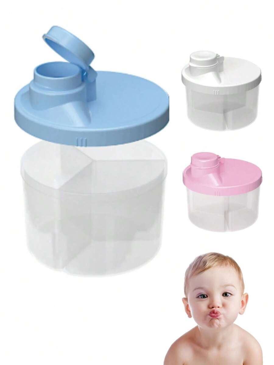 Powdered Milk Container With Dividers Baby Milk Container - trắng - Xem 1
