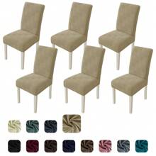 Ystyle Chair Covers With Backrest 4/6 Pieces, Stretch Chair Cover, Universal Chair Covers For Dining Room Kitchen, Washable Removable, Easy To Clean And Durable - Khaki - View 9