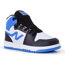 LUKYS SHOES Tênis Infantil Casual Masculino Botinha High Menino Escolar