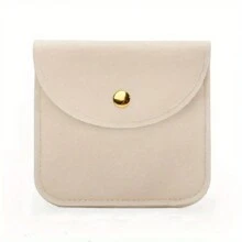 1 件带按扣的天鹅绒珠宝袋，婚礼礼品袋，用于戒指、手镯、项链、耳环和其他小物件珠宝盒支架珠宝收纳袋珠宝配件，用于戒指、耳环、项链、手链，适用于旅行度假巡航夏季假期旅行包旅行用品必备品，适用于大学宿舍家庭学校旅行套装 - 彩色 - 查看 10