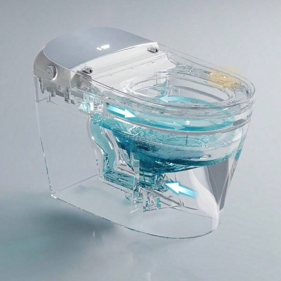 Luxury Smart Toilet With Bidet Built In, Bidet Toilet With Heated Seat