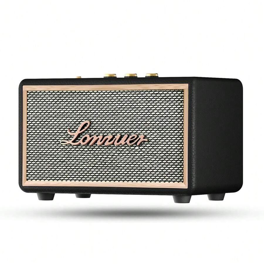 Retro Wooden Portable Wireless 10000mAh Battery 80W Loud Bass Subwoofer