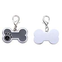 Médaille d'identification pour animaux de compagnie, médaille de chien avec gravure laser, accessoires anti-perdus pour animaux de compagnie