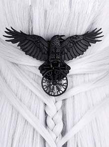 1个复古哥特式飞蛾发夹派对发饰爪夹发卡，适合上学、大学、发饰、头部饰品、发夹 - 彩色 - 查看 14