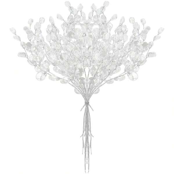 10/30/50 pièces Tiges de perles acryliques pour bouquet de fleurs, branches de bourgeon de cristal pour décoration florale, fournitures artisanales pour la décoration de mariage et de la maison