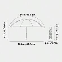 1pc Classic British Plaid Umbrella, Edge-Bound Umbrella, 10K Impact Fabric Umbrella, Manual Folding Umbrella, Solid Color Sun Umbrella, Elegant Business Umbrella Design, Large Single-Person Sun/Rain Umbrella, Gift Umbrella, Reinforced Windproof Umbrella, Travel Umbrella, Waterproof Umbrella, Enlarged Double-Person Umbrella, Photography/Wedding Umbrella