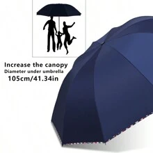 1pc Classic British Plaid Umbrella, Edge-Bound Umbrella, 10K Impact Fabric Umbrella, Manual Folding Umbrella, Solid Color Sun Umbrella, Elegant Business Umbrella Design, Large Single-Person Sun/Rain Umbrella, Gift Umbrella, Reinforced Windproof Umbrella, Travel Umbrella, Waterproof Umbrella, Enlarged Double-Person Umbrella, Photography/Wedding Umbrella