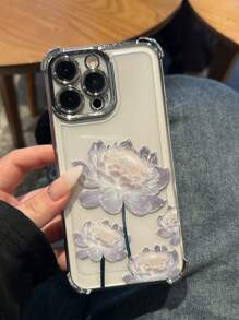 Ốp lưng điện thoại họa tiết hoa sen tương thích với Apple IPhone 11/12/13/14/15/16 Pro Max 16/15/14Plus Series quà tặng Giáng sinh - Bạc - Xem 6