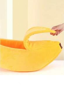 Uniwersalna zmywalna mata dla kota w kształcie domku dla zwierząt – miękka, zimowa, z uroczym wzorem gniazda bananowego, łatwa do czyszczenia, idealna dla Twoich futrzanych przyjaciół