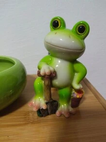 1 chậu cây cảnh mini hình chú ếch xanh dễ thương, đồ trang trí bể cá để bàn, đồ trang trí sân vườn, đồ trang trí để bàn, đồ trang trí Giáng sinh - Nhiều màu - Xem 6