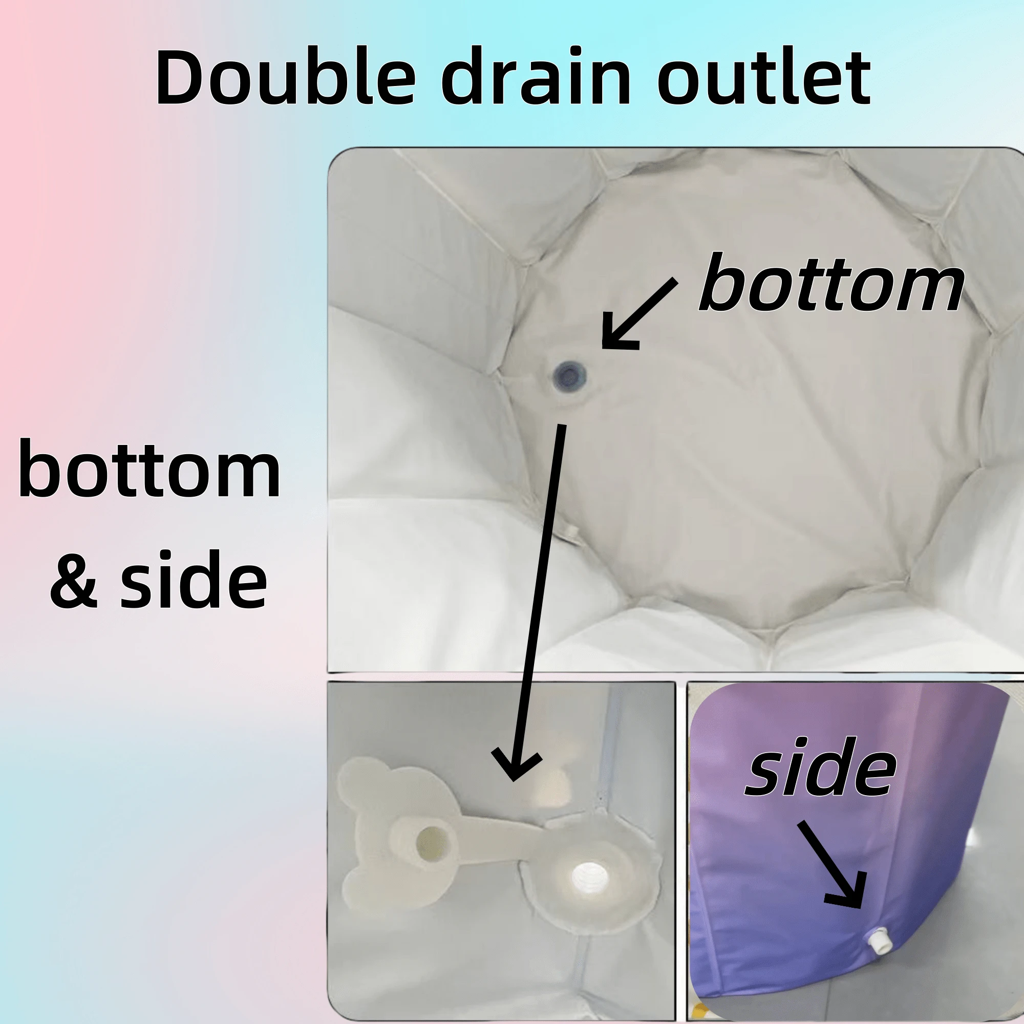 Przenośna składana wanna do kąpieli lodowej, szybka regeneracja mięśni