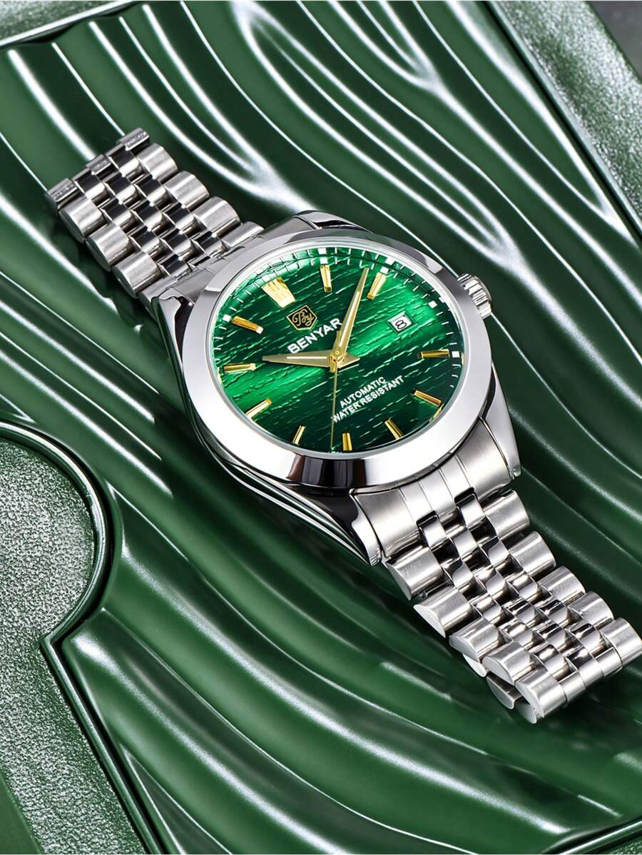 BENYAR BENYAR 2024 New Mechanical Watch Men 40MM Stainless Steel Simple