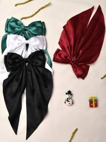 4 piezas Pasadores de pelo para niñas, cinta de satén con pasador de lazo para el pelo hijab, lazo de cola de pelo grande, lazo de satén para el pelo lindo accesorio para el cabello de niña, adecuado para combinar con vestidos de niña, un regalo para un ser querido, regalo del Día de San Valentín, un regalo para mí mismo