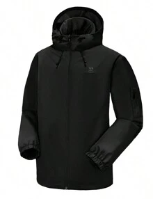 CAMEL CROWN Men's Waterproof Lightweight Jacket Windbreaker Hooded Rain Coat For Outdoor Hiking