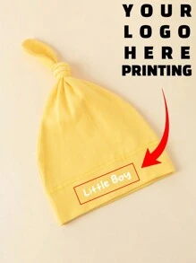 1 件定制印刷文字新生儿帽子，可保护宝宝头部免受寒冷侵袭，柔软呵护宝宝皮肤，适合男孩女孩情人节开学冬季礼物 - 彩色 - 查看 7