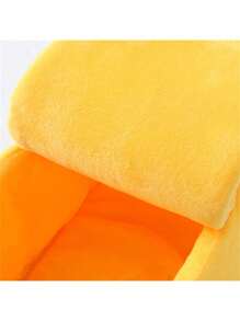 Uniwersalna zmywalna mata dla kota w kształcie domku dla zwierząt – miękka, zimowa, z uroczym wzorem gniazda bananowego, łatwa do czyszczenia, idealna dla Twoich futrzanych przyjaciół