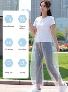 透明塑料雨裤 - 统一尺码 - 旅行配件 - 户外装备 - PE 材料 - 不含电池或镁 - 多色 - 查看 8