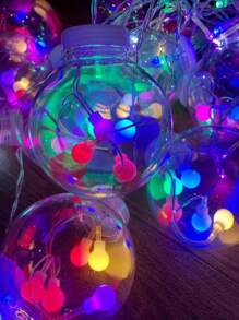 Luces LED de Navidad de Santa Claus de forma de esferas - Amarillo - Ver 4