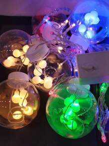 Luces LED de Navidad de Santa Claus de forma de esferas - Amarillo - Ver 6