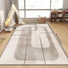现代风格的地毯，柔软，防滑，可机洗，吸水，防污，家居装饰，非常适合客厅、卧室和门口装饰。 - 淺灰色 - 查看 6