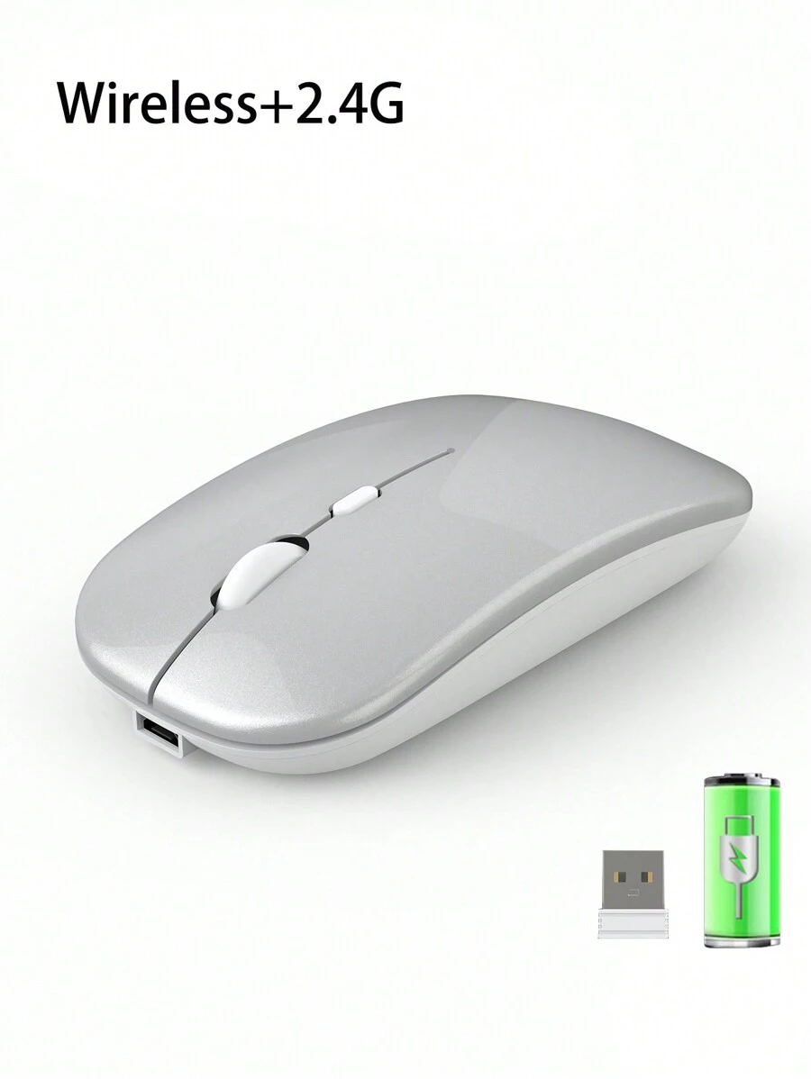 Upgrade Your Computer Experience With Rechargeable Wireless Mouse - 2.4Ghz Silent For  & Optical Mouse For Laptop