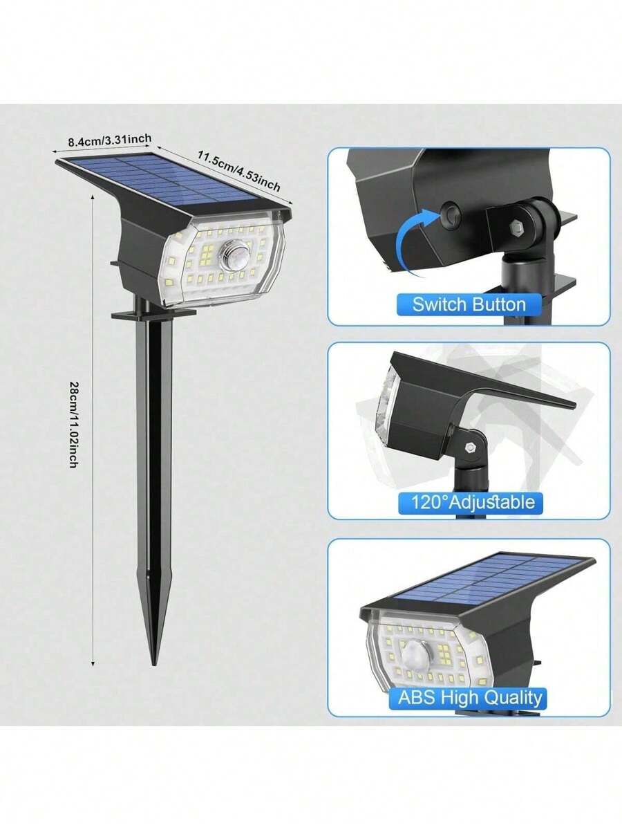 Solar Garden Lights, 43LED Solar Motion Sensor Lights Outdoor Solar