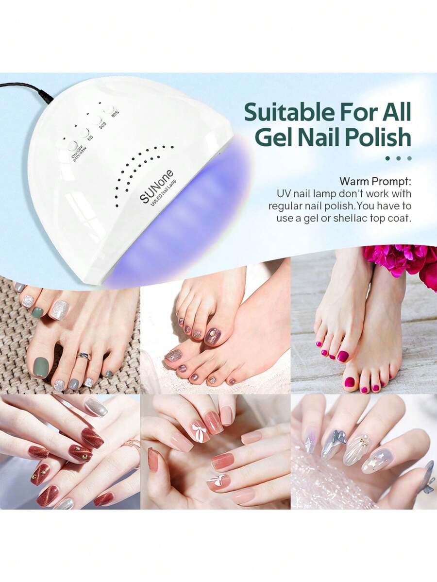 Nail Dryer LED High Power Nail Machine For Curing All Gel Lamp Nail UV