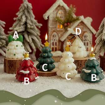 1个可爱蝴蝶结泡泡香氛蜡烛，派对桌面装饰，节日礼物，氛围香氛，房间装饰，家居装饰，圣诞装饰，房间装饰，圣诞礼物