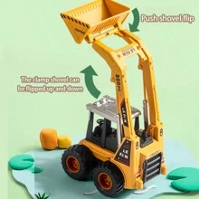 1 件惯性逼真建筑挖掘机玩具，3 种颜色可选，耐用的挖掘铲和可升降臂，适合男孩的生日或圣诞节礼物 - 彩色 - 查看 3