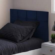 Manuella Folding Panel Headboard For Queen Size 1.60 Double Bed, New, Padded, Upholstered, Suede With Button - 08 COLORS - Màu xanh ngọc - Xem 2