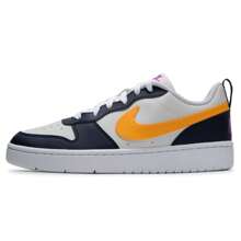 Women's Casual Shoes COURT BOROUGH LOW RECRAFT (GS) Comfortable Sneakers - Navy Blue/white - View 1