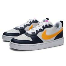 Women's Casual Shoes COURT BOROUGH LOW RECRAFT (GS) Comfortable Sneakers - Navy Blue/white - View 3