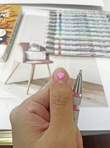 12/24 支 3D 亚克力凝胶笔防水绘画记号笔绘图凝胶衬里速干笔适用于木材、帆布、石头、岩石绘画、指甲、玻璃、陶瓷表面、工艺品制作艺术用品 - 彩色 - 查看 6