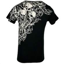 Xtreme Couture Men's T-Shirt NEMESIS Skulls Biker Black S-5XL - 彩色 - 查看 3