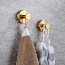 LUGZI 1 móc treo đồ bằng thép không gỉ nhiều màu sang trọng cho nhà và phòng tắm, dùng để treo khăn, vải, đồ dùng nhà bếp trên kính, gạch, gốm - Thích hợp cho lối vào, móc áo khoác, móc chìa khóa, không cần khoan, có thể tái sử dụng - Có hướng dẫn sử dụng bằng tiếng Anh - Nhiều màu - Xem 12