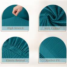 Ystyle Chair Covers With Backrest 4/6 Pieces, Stretch Chair Cover, Universal Chair Covers For Dining Room Kitchen, Washable Removable, Easy To Clean And Durable - Dark Green - View 3