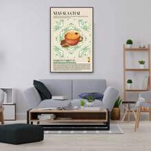 1PC Poster in trà Thổ Nhĩ Kỳ cổ điển Thổ Nhĩ Kỳ Ma-rốc Du lịch In Thực phẩm cổ điển Trung Đông Tranh vải Trang trí quán cà phê Quán bar Nhà hàng Không có khung - nhiều màu - Xem 6