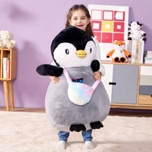 IKASA Giant Penguin Stuffed Animal Plush Toy, 23" Big Cute Jumbo Soft Penguin Plushie For Kids Girls Boys Girlfriend Children - 黑色 - 查看 4