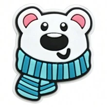 15pcs Winter Wonderland Shoe Charms Set For Clogs Bubble Slides Sandals, PVC Shoe Decorations Beach Bag Accessories Gift Idea For Birthday Christmas Halloween Party Favors - Blue - View 5