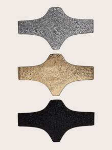 1 条闪亮 PU 皮革弹力紧身腰带，适合所有季节腰部训练器 - A - 查看 7