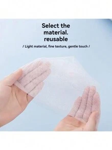 5 件装多色丝带拉绳泡泡网沐浴海绵、肥皂起泡网、洗面奶肥皂泡泡机 - 彩色 - 查看 9