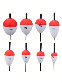 SOUGAYILANG 8pcs Water-drop Shaped Foam Fishing Float