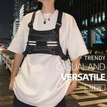 极致舒适胸包 - 防盗、透气、反光、防水，带手机支架 - 男女皆宜，适合跑步、骑自行车、徒步旅行、锻炼和户外活动 万圣节 圣诞节 冬季 秋季 圣诞节礼物 男士包 男士包 斜挎包 旅行包 女士包 男士礼物 感恩节 假期 储物包 邮差包 单肩包 腰包 腰包 骑行包 腰包 嘻哈背心包 街头风格 战术背心包 钓鱼 多口袋 时尚背心包 - 黑色 - 查看 2