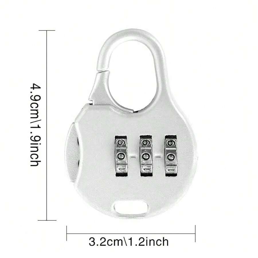 Mini Dial Digits Code Number Password Combination Padlock Safety Travel