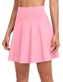 JoyGirl Women With Shorts High Waisted 20" Tennis Skirts Athletic Golf Skirt Workout Skort   Knee Length Skorts Skirts - Hồng - Xem 1