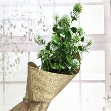 1 件人造蒲公英，适合 DIY、插花、室内/室外花瓶家居装饰、节日礼物 - 白綠 - 查看 6