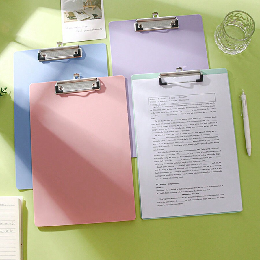 3 Piece Of A5 Writing Pad Board Clip Folder Clip For Students' Exam
